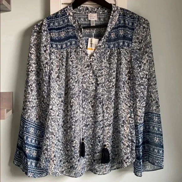 Cupio Sheer Boho blouse - Picture 2 of 5